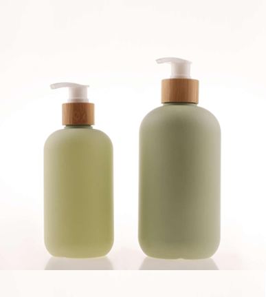 500ml Plastic Lotion pump bottles with bamboo Pump