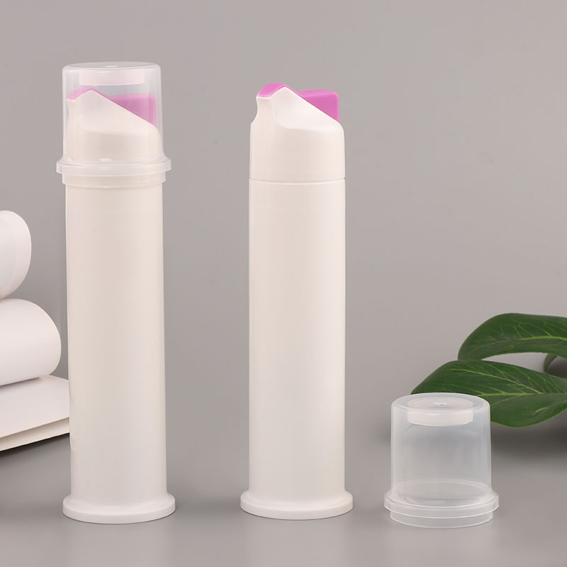 100ml vertical toothpaste tube packaging plastic PP airless bottle