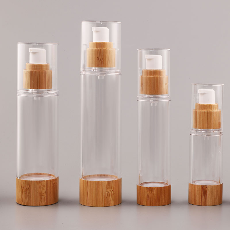 Bamboo Wood Emulsion Double Airless Bottle 50ML