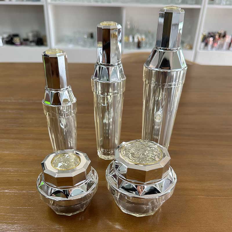 Cosmetic acrylic packaging luxury cosmetic plastic bottle and jar