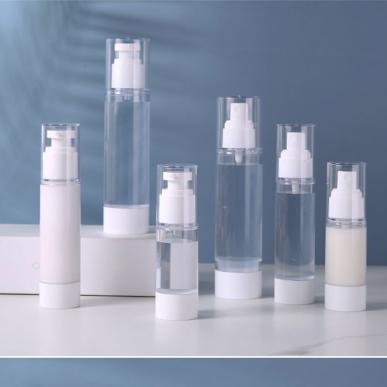 Cosmetic Clear Airless Pump Bottles Set