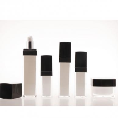 Luxury Square Acrylic Airless Bottles Sets Container for Skincare Cosmetic Packaging