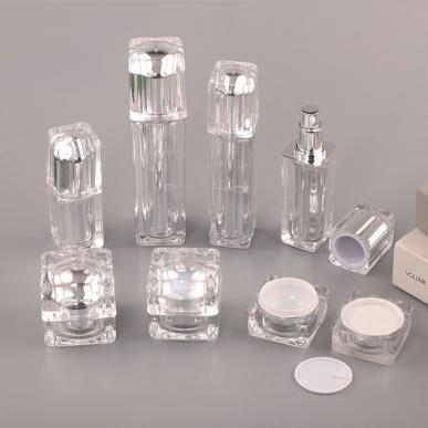 OEM Acrylic Plastic Bottles Cosmetic Packaging Jar Container
