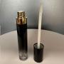 Empty Black Round Lip Gloss Tube Makeup Packaging