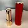 Custom Red Luxury Plastic Round Lipstick Lip Balm Tube