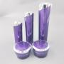 Wholesale Luxury Purple Acrylic Cosmetic Packaging Bottle Set