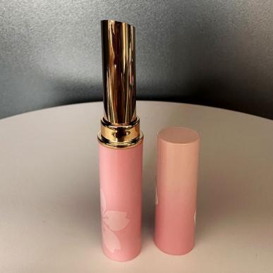 Custom Plastic Cosmetic Container Pink Mini Lipstick Tube