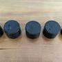 24/410 Black Disc Top Caps for Plastic Squeeze Bottles