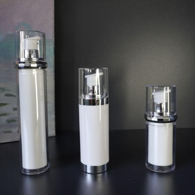 Custom Acrylic Airless Pump Bottle Empty Cosmetic Packaging Container 15/30/50ml