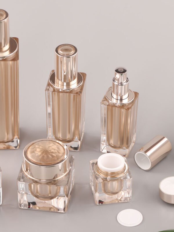 Custom Luxury Acrylic Plastic Lotion Bottle and Jar