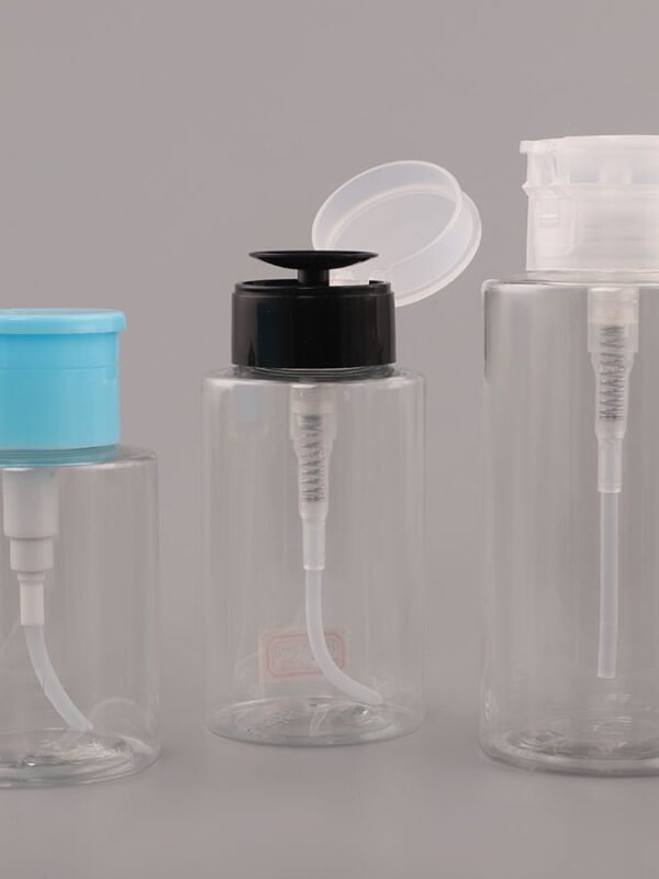 Empty Push Down Makeup Remover Containers